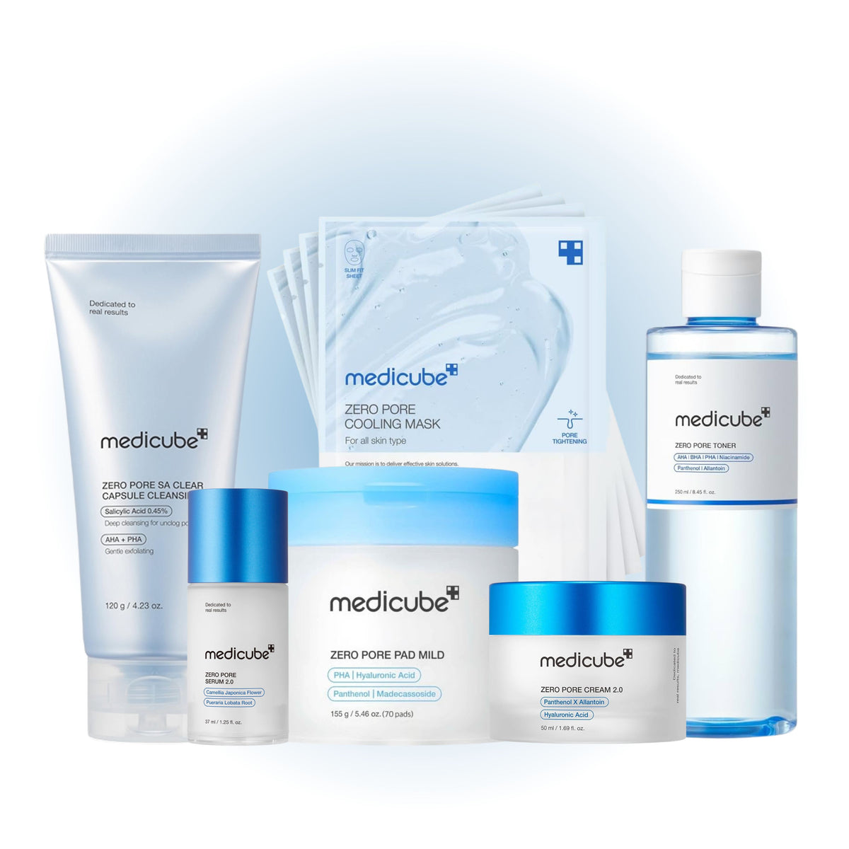Medicube Zero Pore Mild Full Set 6 piece bundle