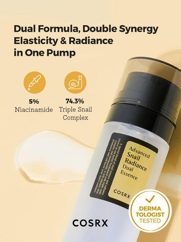 Advanced Snail Radiance Dual Essence - 80ml
