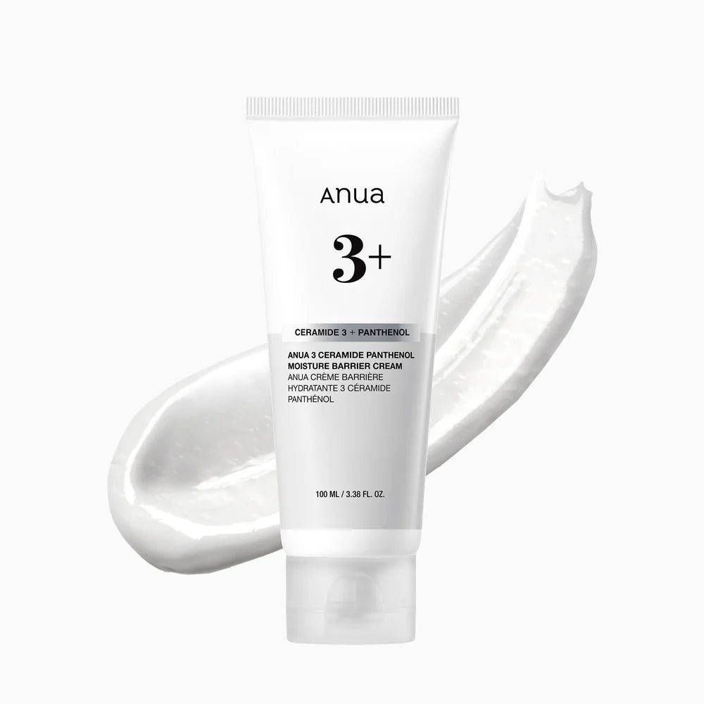Anua skincare cream tube with white background