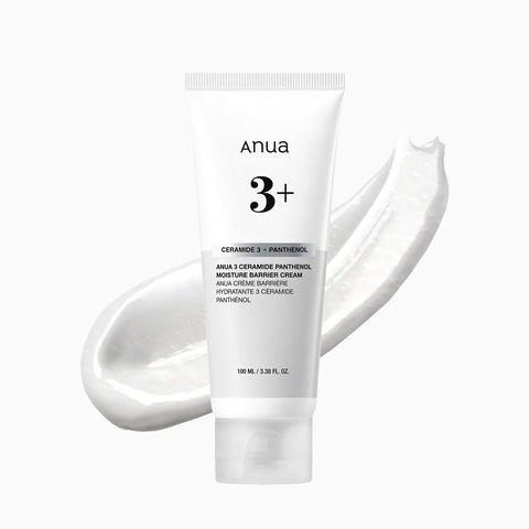 Anua skincare cream tube with white background