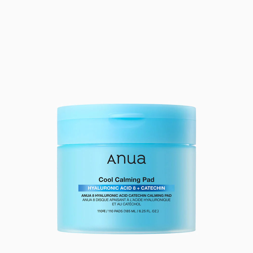 Anua 8 Hyaluronic Acid Catechin Calming Pad for morning puffiness and hydration