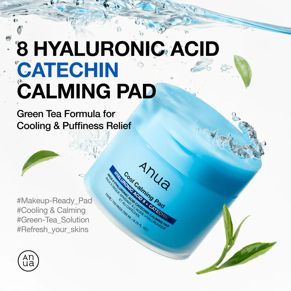 8 Hyaluronic Acid Catechin Calming Pad - 110 Pads