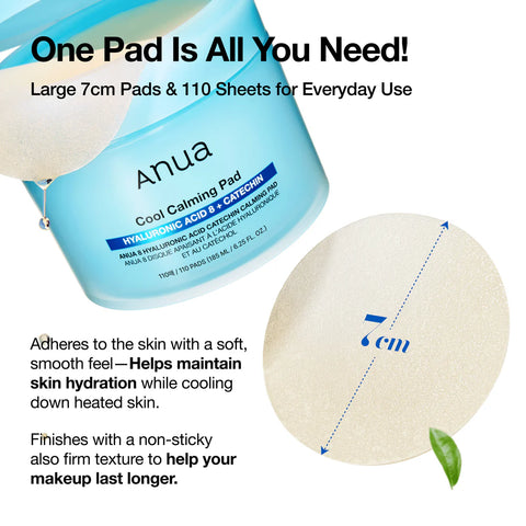 8 Hyaluronic Acid Catechin Calming Pad - 110 Pads