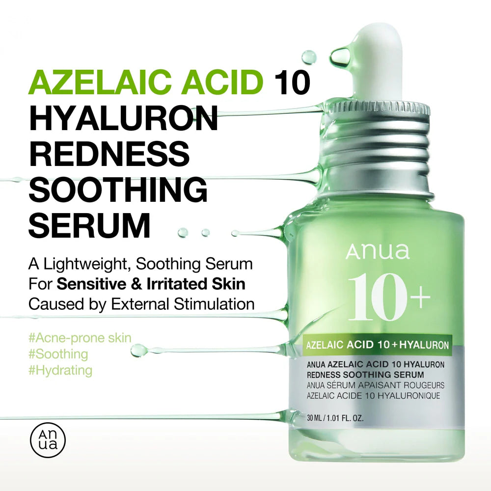 Azelaic Acid 10 Hyaluron Redness Soothing Serum - 30ml