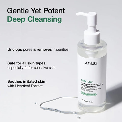 Heartleaf Pore Cleansing Oil Mild - 200ml