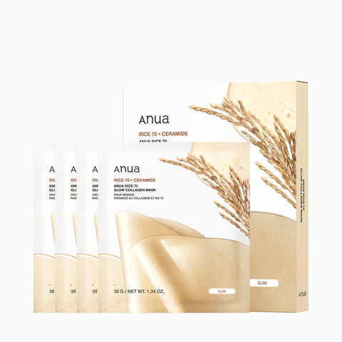 Rice 70 Glow Collagen Mask - 4 Pcs