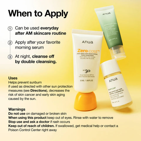 Zero-cast Moisturizing Finish Sunscreen - 50ml