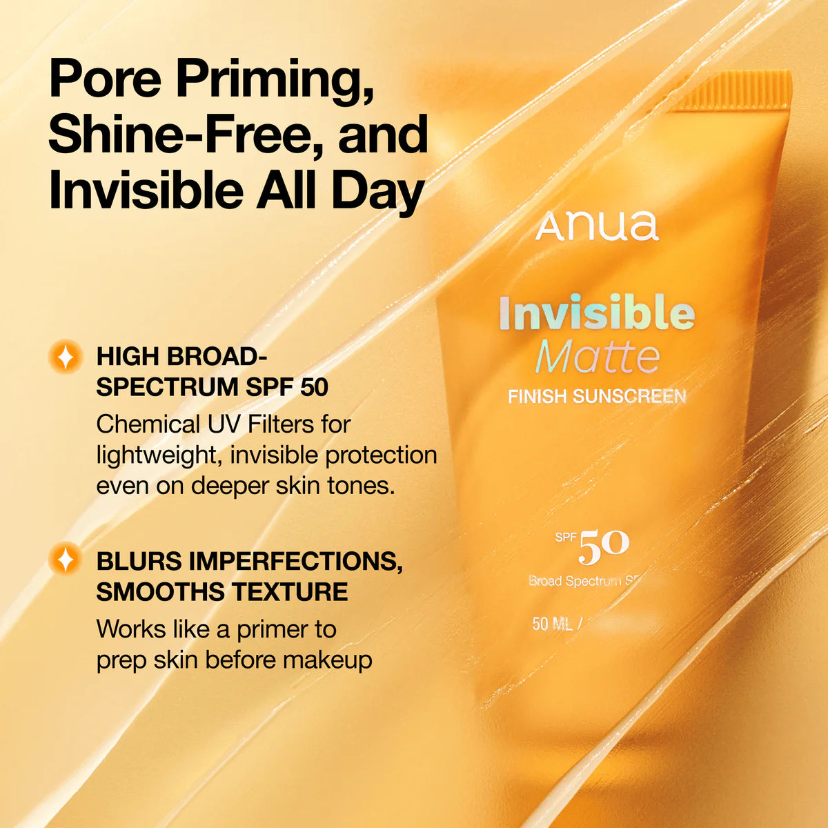 Invisible Matte Finish Sunscreen - 50ml