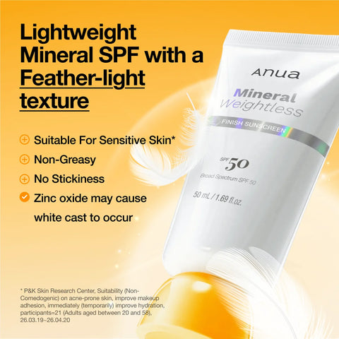 Mineral Weightless Finish Sunscreen - 50ml