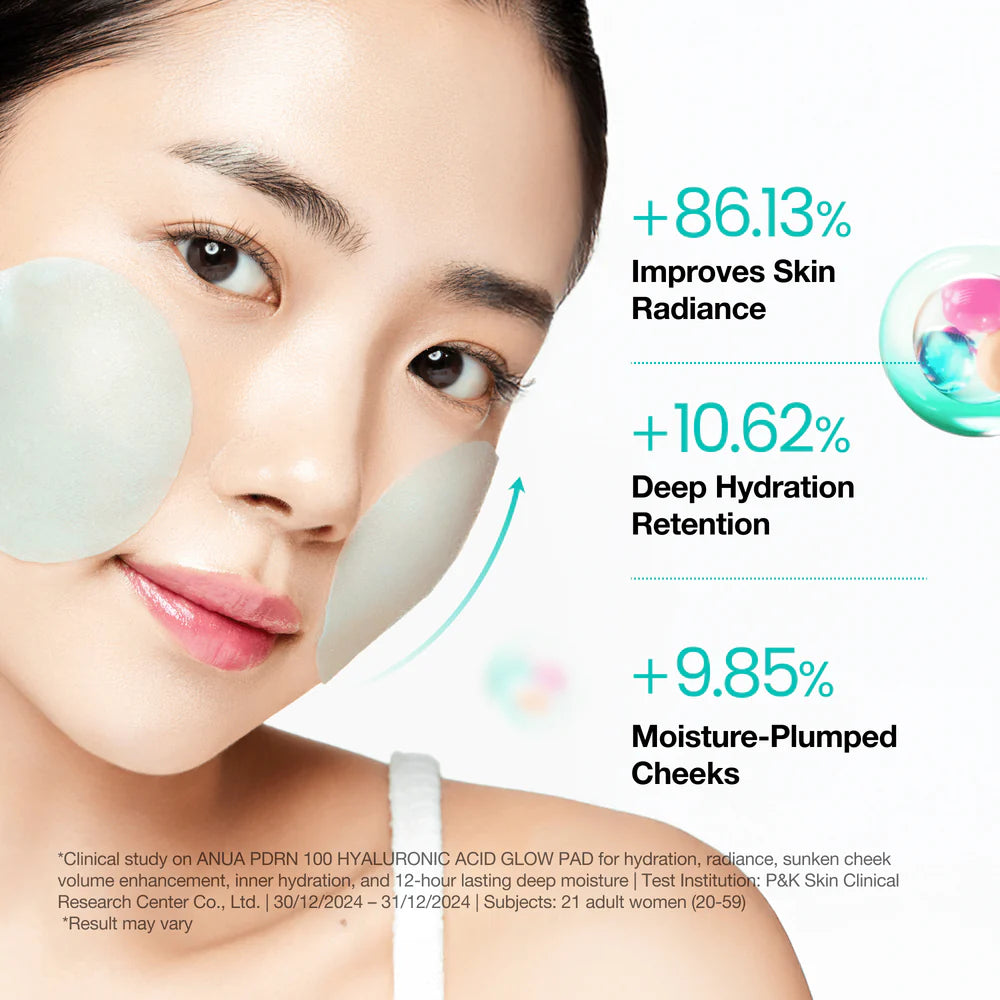 PDRN 100 Hyaluronic Acid Glow Pad - 60 Pads