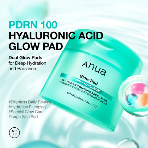 PDRN 100 Hyaluronic Acid Glow Pad - 60 Pads