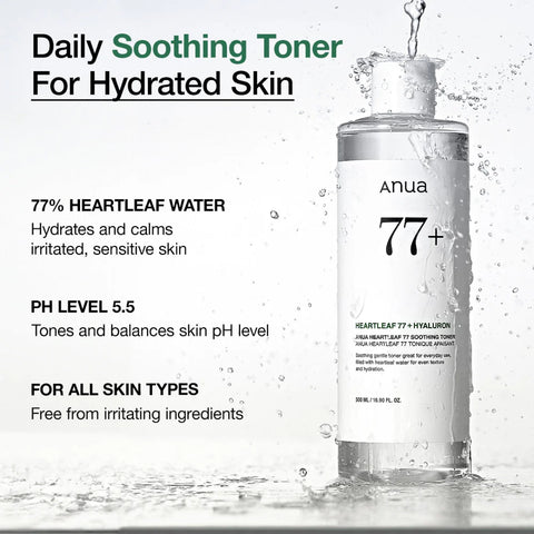 Heartleaf 77% Soothing Toner - 250ml
