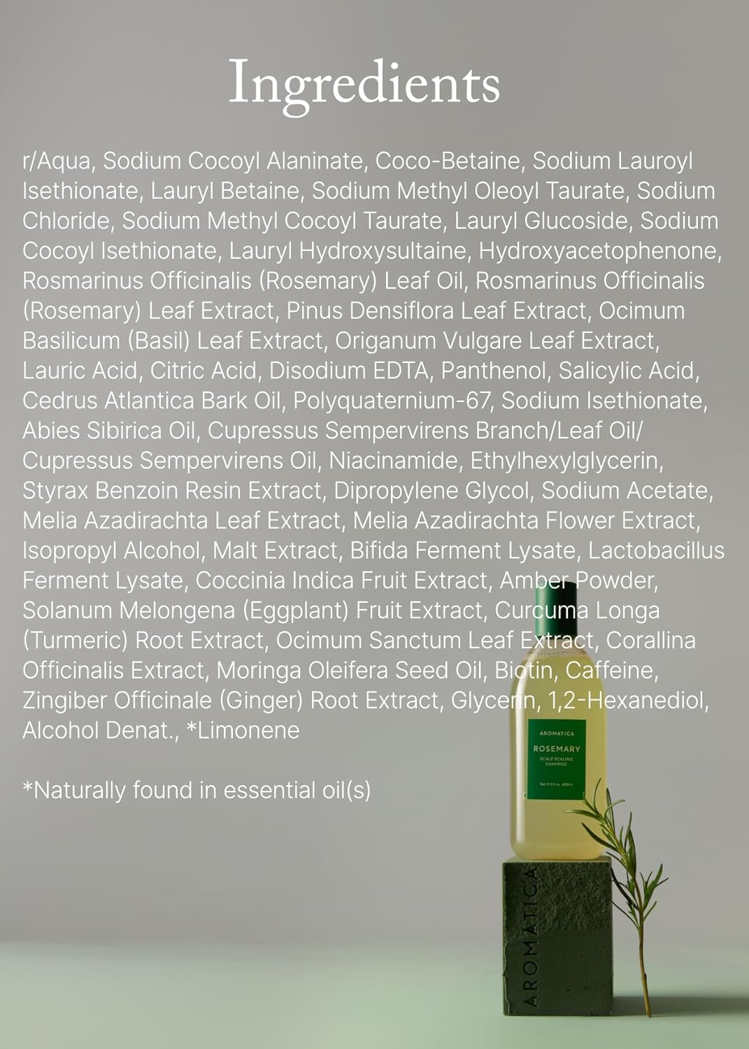 Rosemary Scalp Scaling Shampoo - 400ml