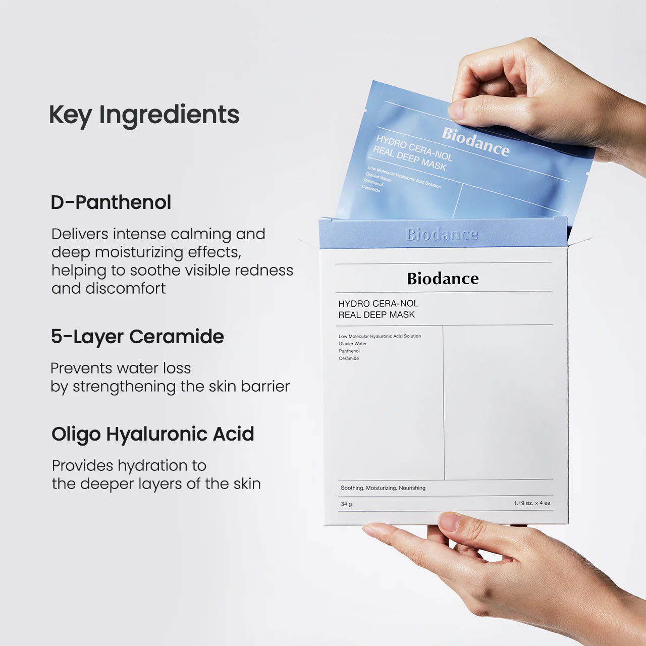 Hydro Cera-nol Real Deep Mask - 4 Masks