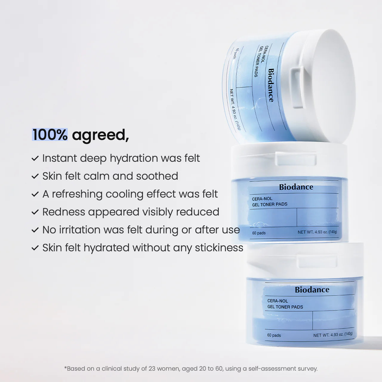Cera-nol Gel Toner Pads - 60 Pads