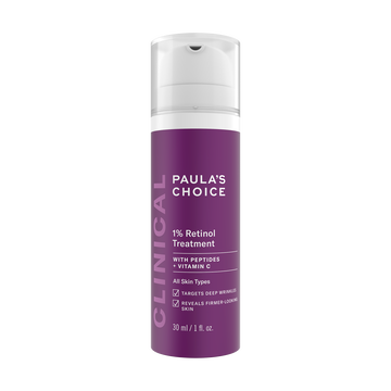 PAULA'S CHOICE CLINICAL 1% Retinol Treatment Cream | Peptides, Vitamin C & Licorice Extract