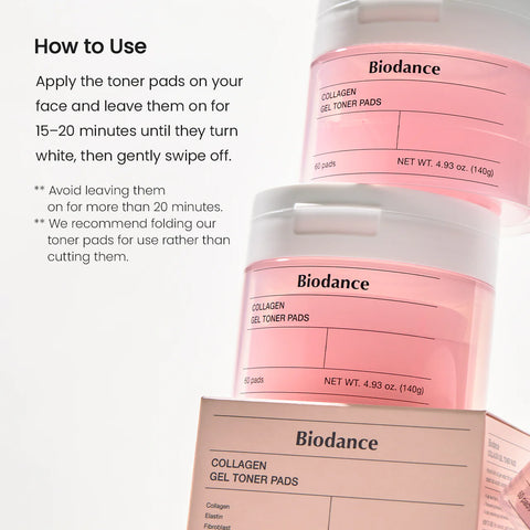 Collagen Gel Toner Pads - 60 Pads