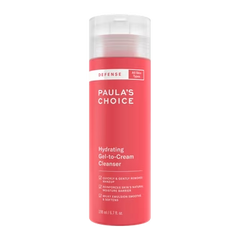 PAULA'S CHOICE Defense Hydrating Gel-to-Cream Facial Cleanser with Green Tea, Licorice, Aloe & Soy for All Skin Types, 6.7oz