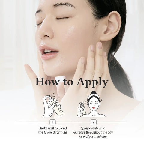 Guide on using dual layer mist before or after makeup Noura Skincare