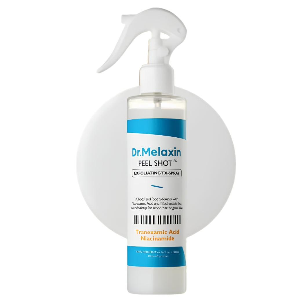 Dr. Melaxin Exfoliating TX Spray 200ml available at Noura Skincare Arabia