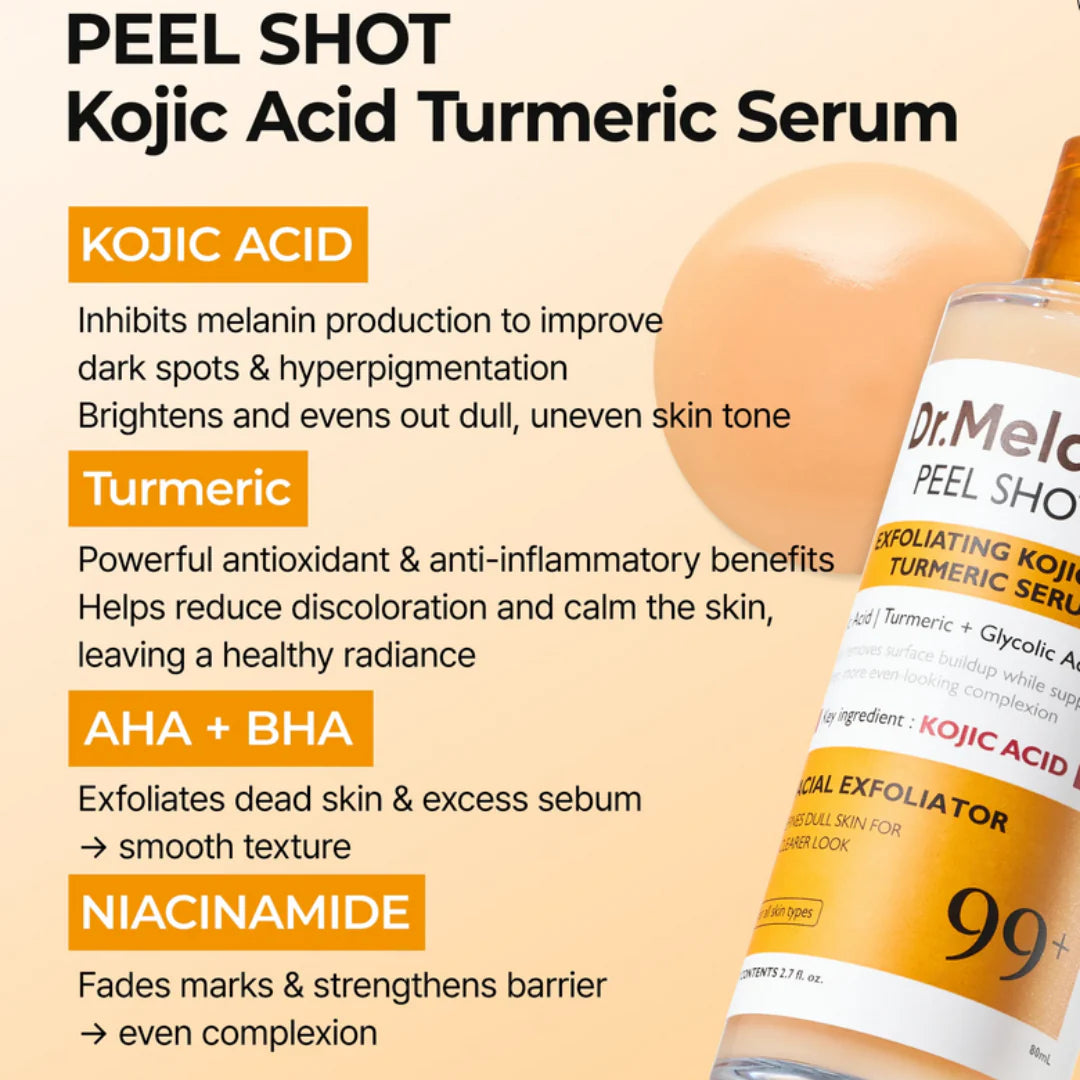 Exfoliating Kojic Acid Turmeric Serum - 80ml
