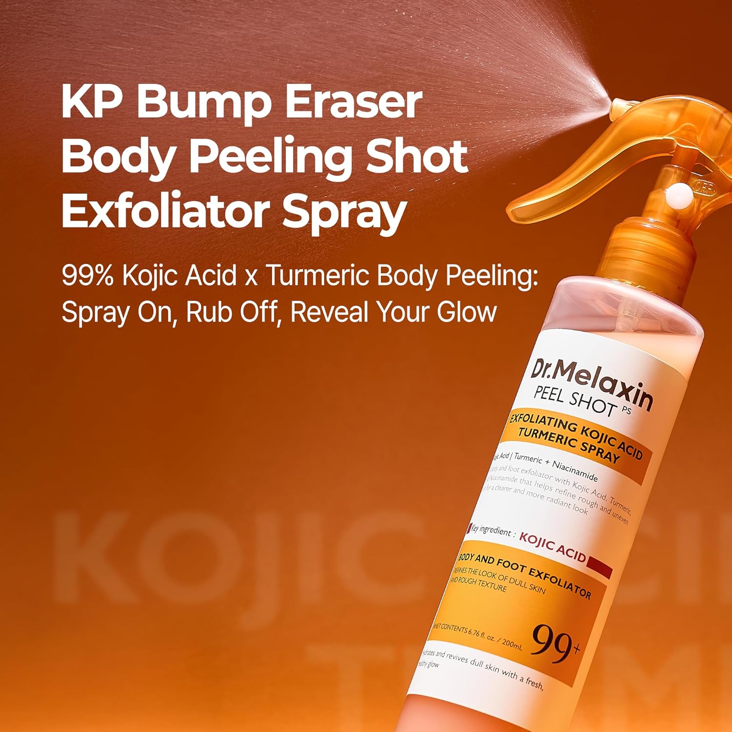 Exfoliating Kojic Acid Turmeric Spray - 200ml