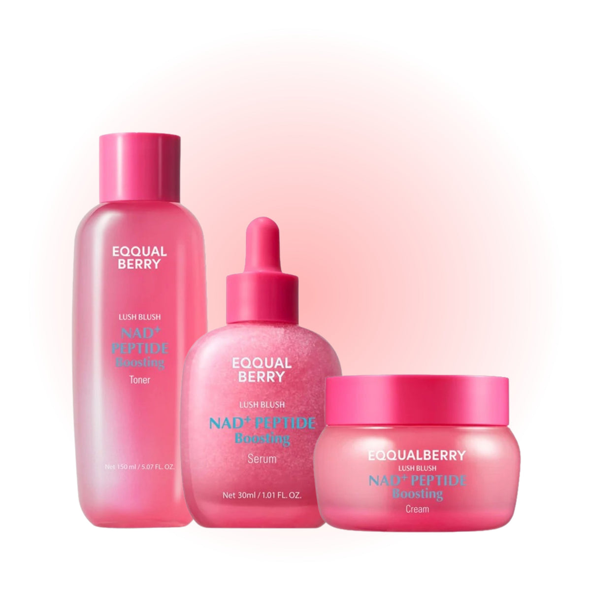 EQQUALBERRY NAD+ Peptide Boosting Set 3 piece bundle