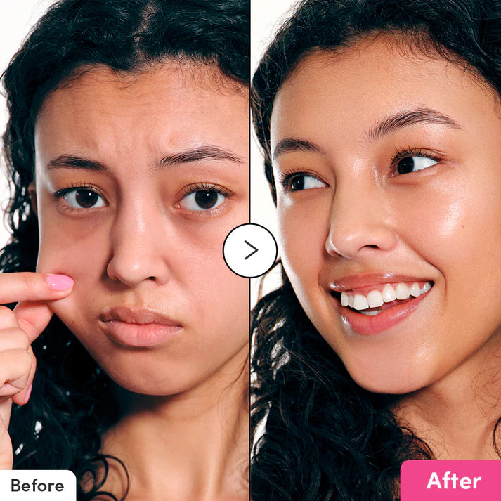 Minimalist aesthetic image of EQQUALBERRY NAD+ Peptide Boosting Serum on a bathroom shelf.