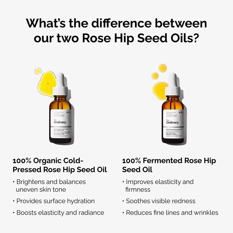 100% Organic Cold-Pressed Rose Hip Seed Oil - 30ml