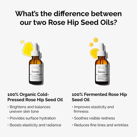 100% Organic Cold-Pressed Rose Hip Seed Oil - 30ml