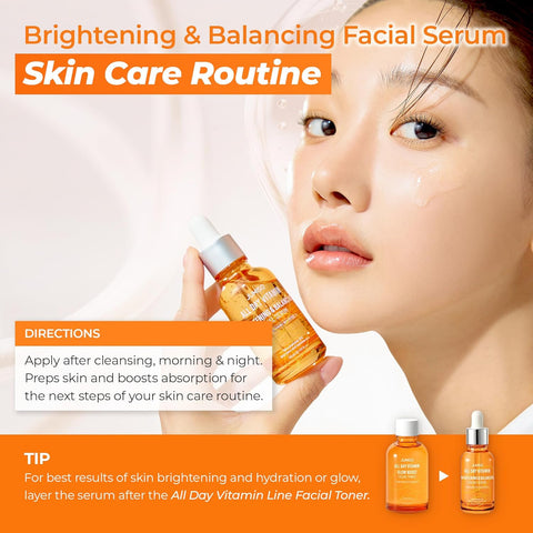 All Day Vitamin Brightening & Balancing Facial Serum - 50ml