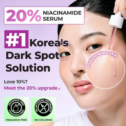 Lightweight brightening serum texture for excess sebum and hyperpigmentation