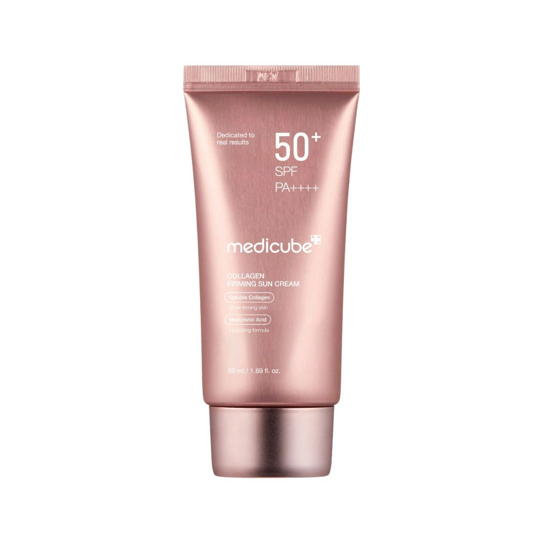 Medicube Collagen Firming Sun Cream tube for sagging skin