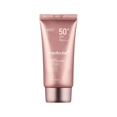 Medicube Collagen Firming Sun Cream tube for sagging skin