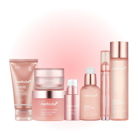 Medicube The Collagen Glow-Up Collection 7 piece bundle for sagging skin