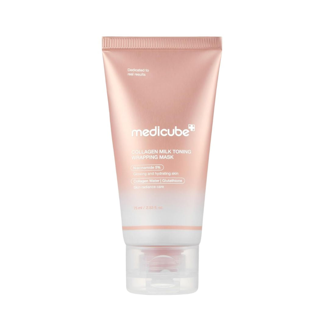 Medicube Collagen Milk Toning Wrapping Mask tube for dull skin