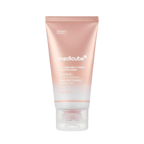 Medicube Collagen Milk Toning Wrapping Mask tube for dull skin