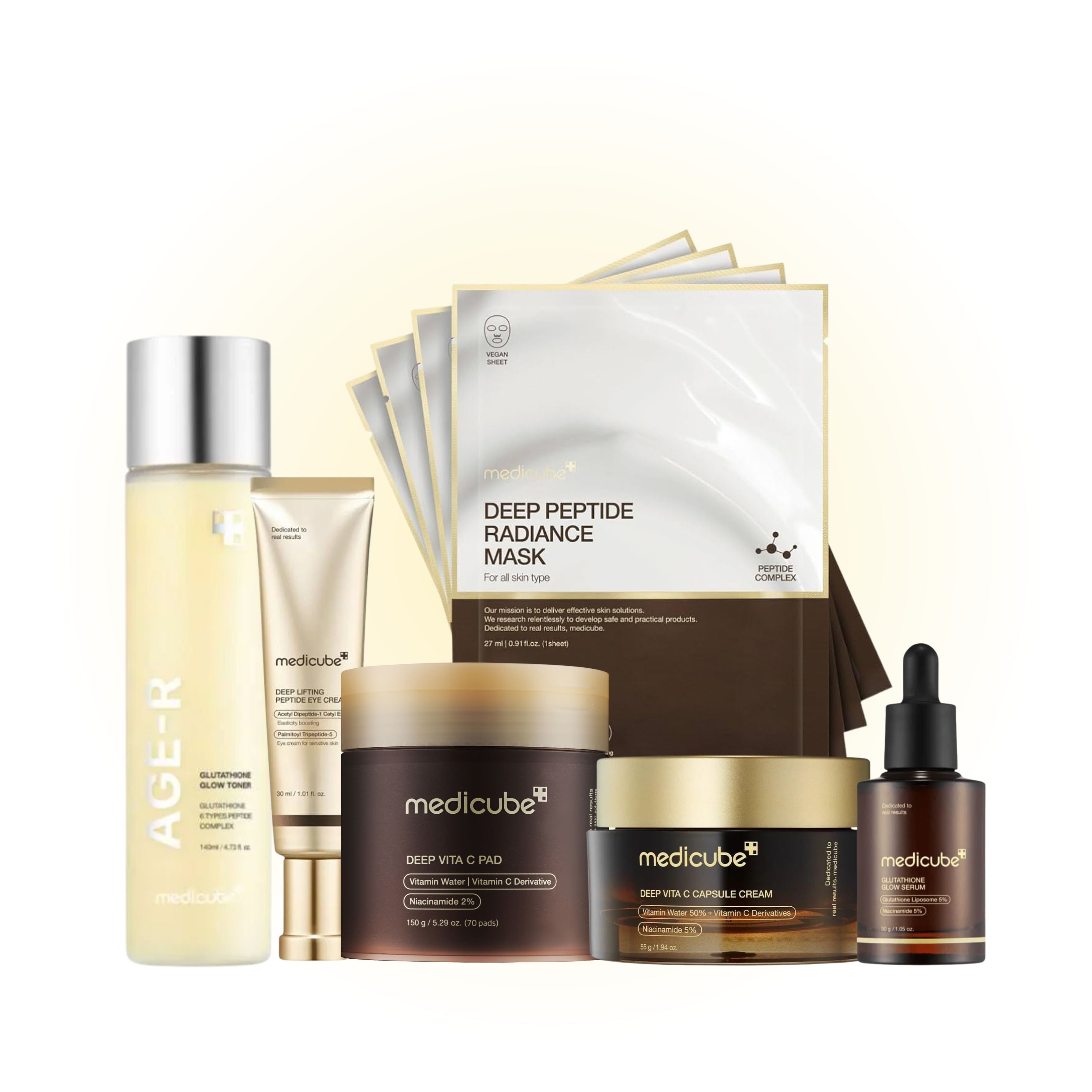 Medicube Glutathione Glow Full Set 6 piece bundle for melasma and dark spots