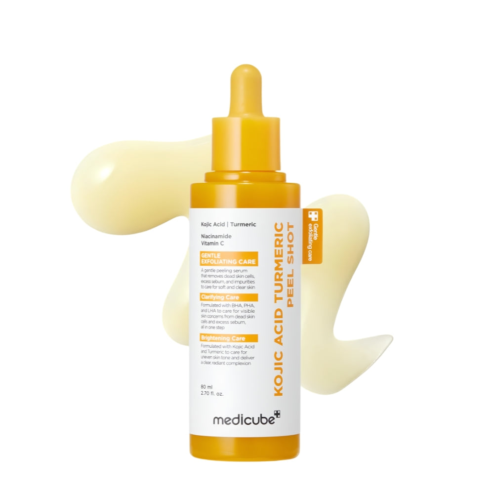 Medicube Kojic Acid Turmeric Peel Shot 80ml available at Noura Skincare Arabia