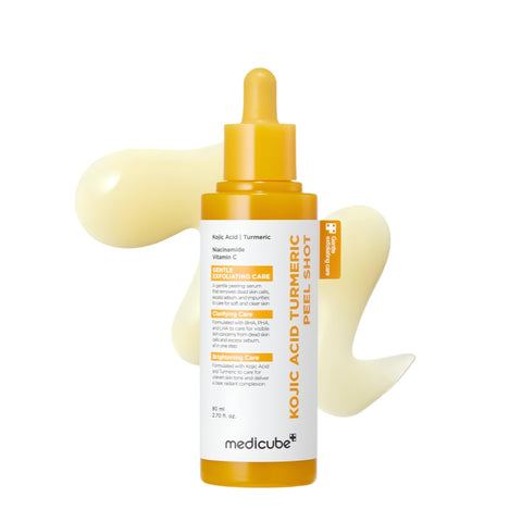 Medicube Kojic Acid Turmeric Peel Shot 80ml available at Noura Skincare Arabia