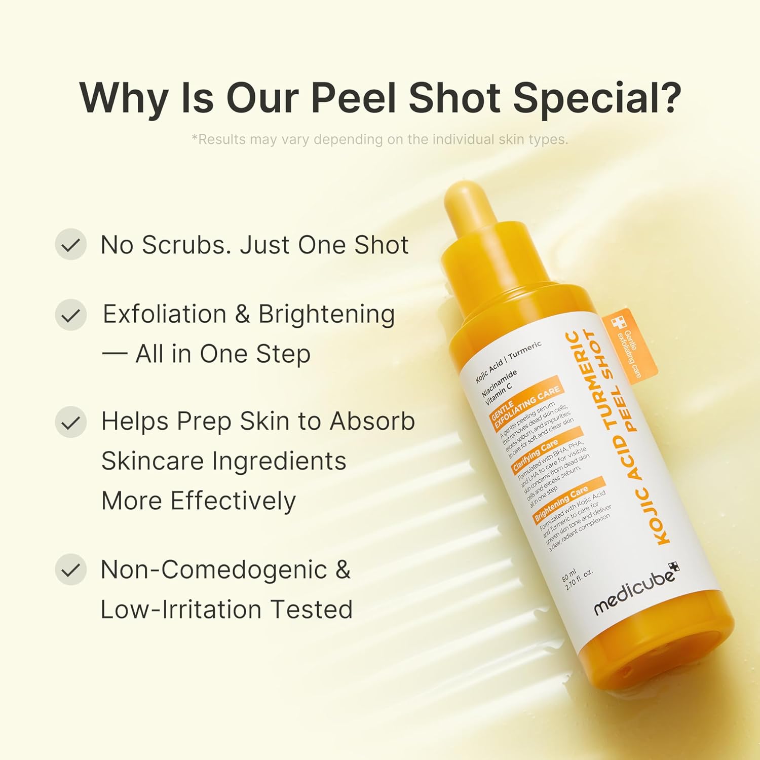Kojic Acid Turmeric Face Peel Shot - 80ml