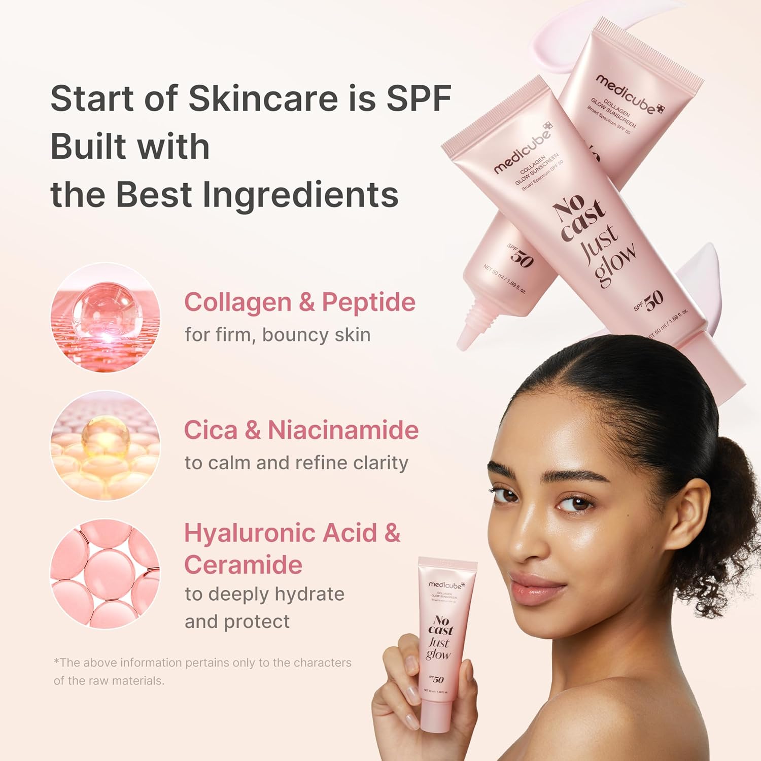 No Cast Just Glow Collagen Glow Sunscreen SPF50 - 50ml