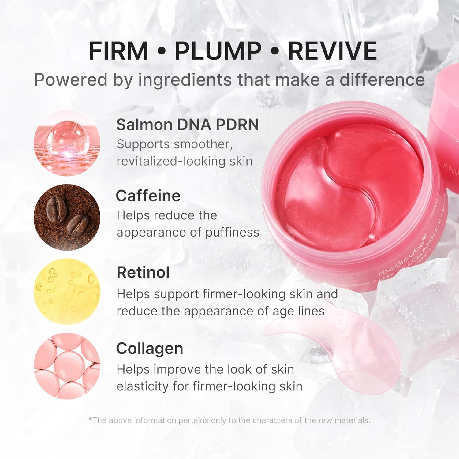 PDRN Pink Caffeine Collagen Eye Patch - 85g