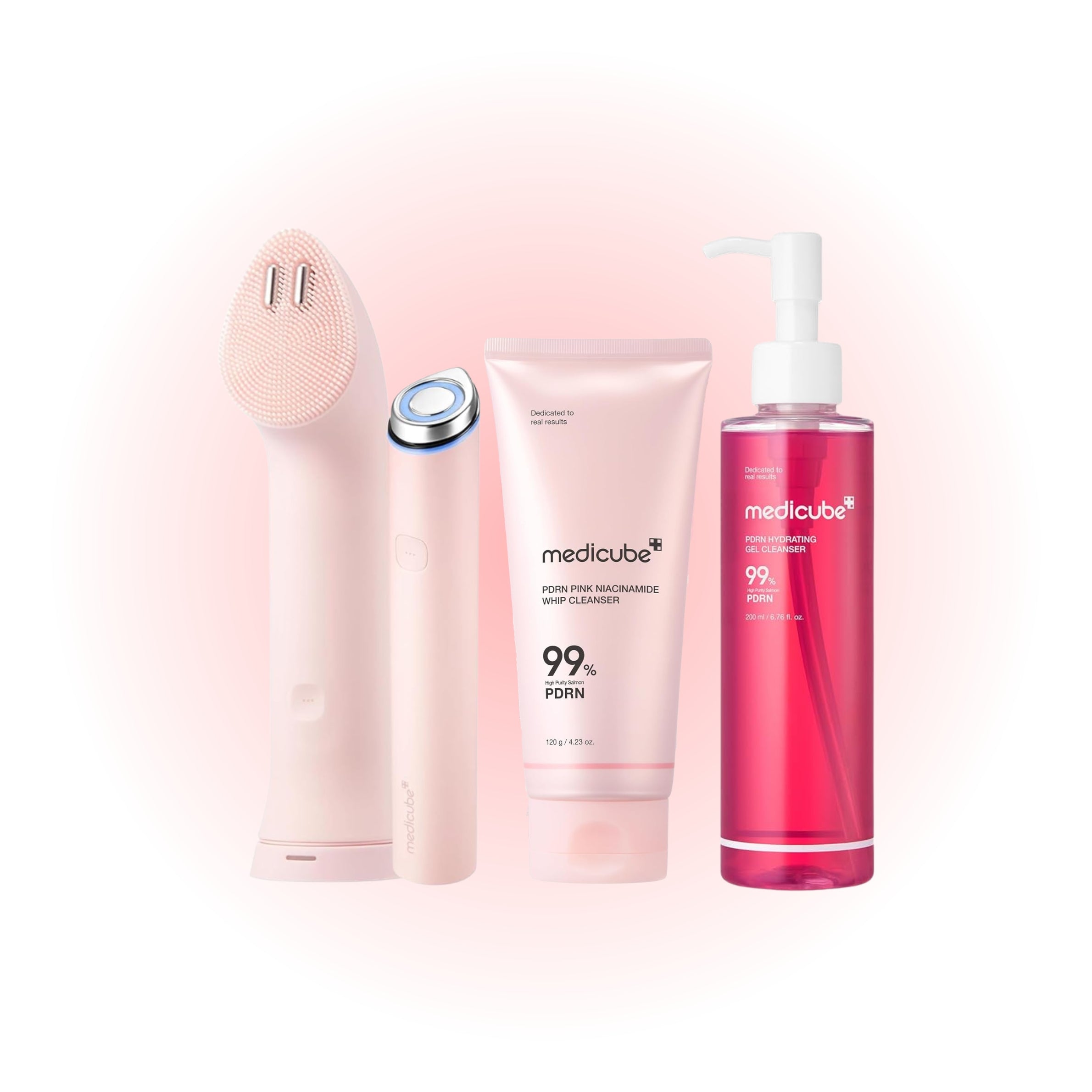 Medicube PDRN Double Cleanse Set with Age-R Mini Plus for severely clogged pores