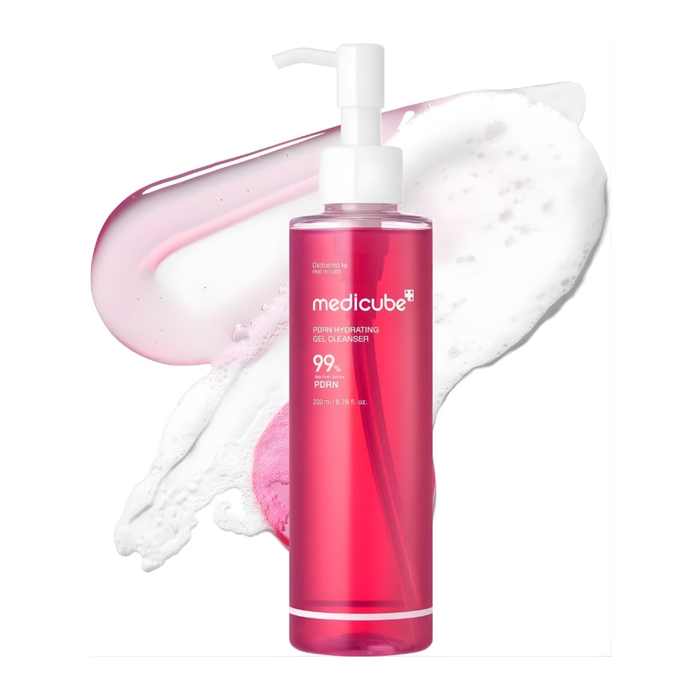 Medicube PDRN Hydrating Gel Cleanser bottle for tight skin
