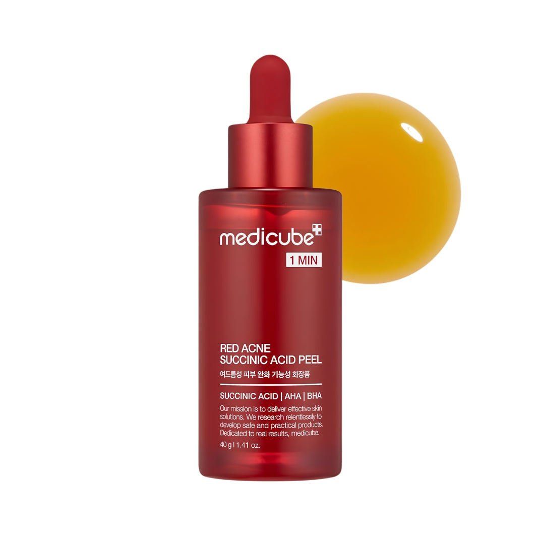 Medicube Red Acne Succinic Acid Peel bottle for active breakouts