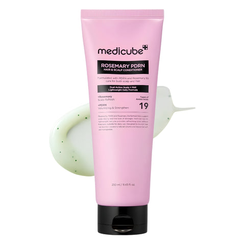 Medicube Rosemary PDRN Hair and Scalp Conditioner 250ml available at Noura Skincare Arabia.