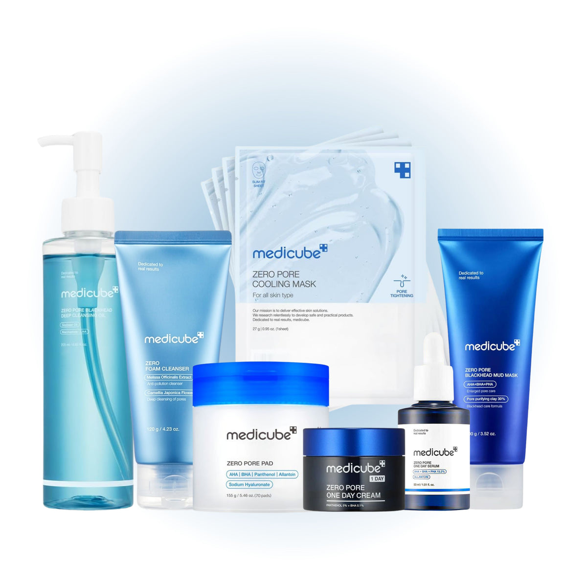 Medicube Zero Pore Deep Cleansing Set 7 piece bundle