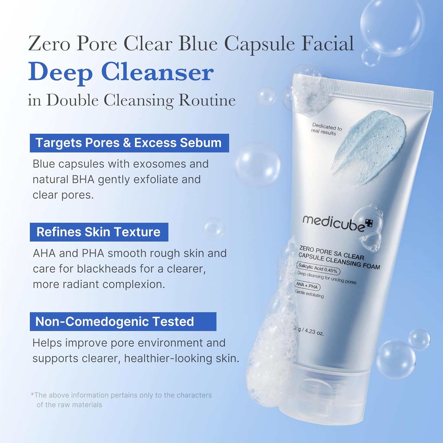 Zero Pore SA Clear Capsule Cleansing Foam - 120g