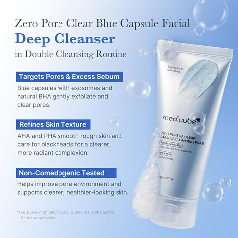 Zero Pore SA Clear Capsule Cleansing Foam - 120g